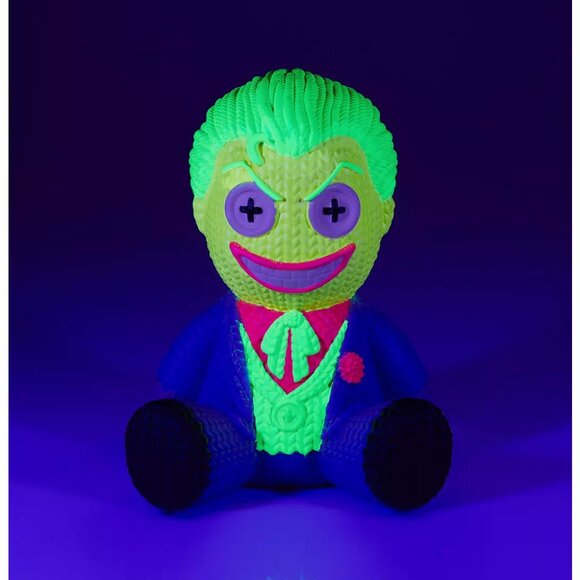 DC Comics Handmade By Robots Knit Series Blacklight The Joker Vinyl Figure - Picture 3 of 5